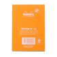 Rhodia - No. 12 Top Stapled Notepad - Pocket - Dot Grid - Orange