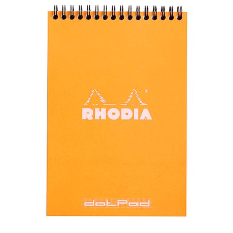 Rhodia - Wirebound Notepad - A5 - Dot Grid - Orange