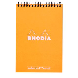 Rhodia - Wirebound Notepad - A5 - Dot Grid - Orange
