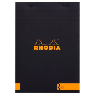 Rhodia - Premium R No. 16 Top Stapled Notepad - A5 - Ruled - Black