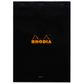 Rhodia - No. 18 Top Stapled Notepad - A4 - Plain - Black