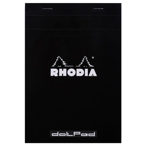 Rhodia - No. 16 Top Stapled Notepad - A5 - Dot Grid - Black