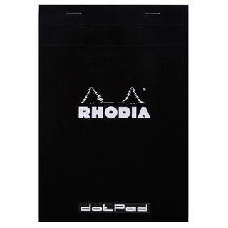 Rhodia - No. 16 Top Stapled Notepad - A5 - Dot Grid - Black