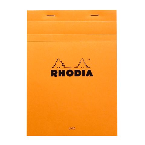 Rhodia - No. 16 Top Stapled Notepad - A5 - Ruled with Margin - Orange