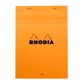 Rhodia - No. 16 Top Stapled Notepad - A5 - Ruled with Margin - Orange