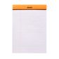 Rhodia - No. 16 Top Stapled Notepad - A5 - Ruled with Margin - Orange