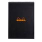 Rhodia - Wirebound Notepad - A4 - 5 x 5 Grid - Black