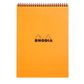 Rhodia - Wirebound Notepad - A4 - 5 x 5 Grid - Orange