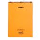 Rhodia - Wirebound Notepad - A4 - 5 x 5 Grid - Orange