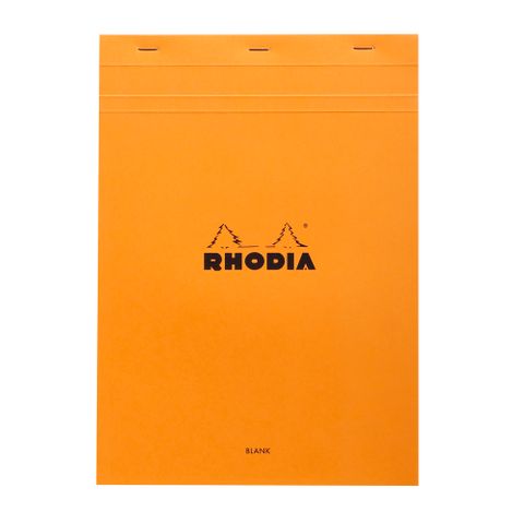 Rhodia - No. 18 Top Stapled Notepad - A4 - Plain - Orange