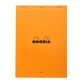 Rhodia - No. 18 Top Stapled Notepad - A4 - Plain - Orange