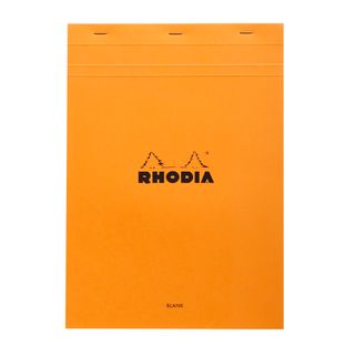 Rhodia - No. 18 Top Stapled Notepad - A4 - Plain - Orange