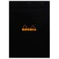 Rhodia - No. 18 Top Stapled Notepad - A4 - 5 x 5 Grid - Black