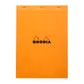 Rhodia - No. 18 Top Stapled Notepad - A4 - 5 x 5 Grid - Orange