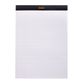 Rhodia - No. 18 Top Stapled Notepad - A4 - Ruled with Margin - Black