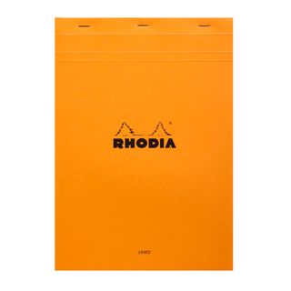 Rhodia - No. 18 Top Stapled Notepad - A4 - Ruled with Margin - Orange