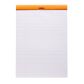 Rhodia - No. 18 Top Stapled Notepad - A4 - Ruled with Margin - Orange