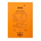 Rhodia - No. 18 Top Stapled Notepad - A4 - Ruled with Margin - Orange