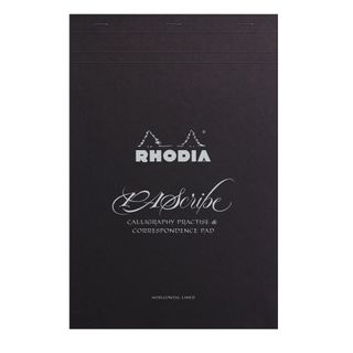 Rhodia - Rhodia x PAScribe No. 19 Calligraphy Pad - A4+ - Lined - Black Carbon*