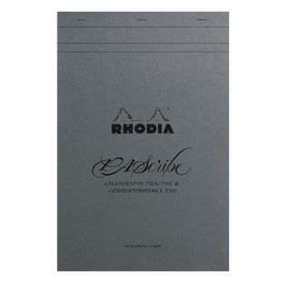 Rhodia - Rhodia x PAScribe No. 19 Calligraphy Pad - A4+ - Lined - Grey Maya