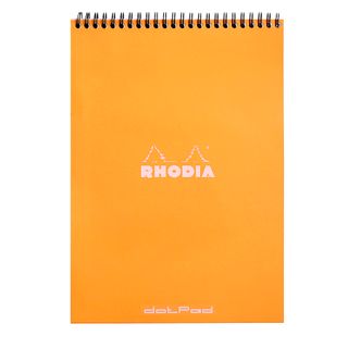 Rhodia - Wirebound Notepad - A4 - Dot Grid - Orange