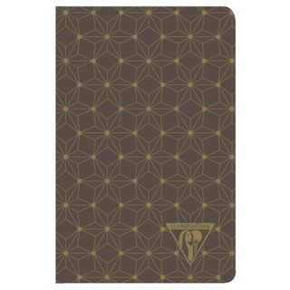 Clairefontaine - Neo Deco Collection - Sewn Spine Notebook - Pocket - Ruled - Constellation Mahogany