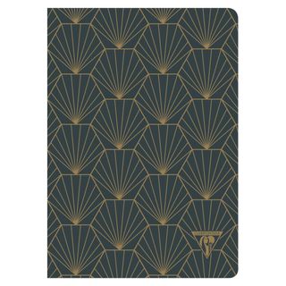 Clairefontaine - Neo Deco Collection - Sewn Spine Notebook - A5 - Ruled - Shell Anthracite