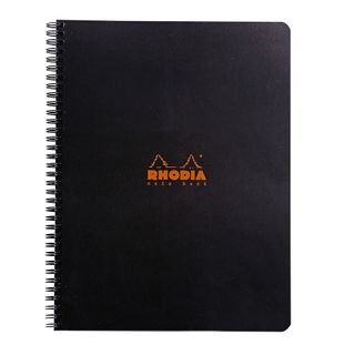 Rhodia - Wirebound Notebook - A4+ - 5 x 5 Grid - Black