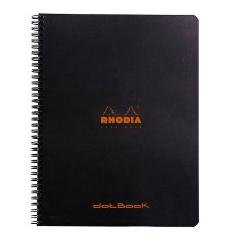 Rhodia - Wirebound Notebook - A4+ - Dot Grid - Black