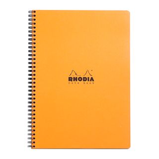 Rhodia - Wirebound Notebook - A4+ - Ruled with Margin - Orange