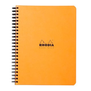 Rhodia - Wirebound Notebook - A5+ - 5 x 5 Grid - Orange