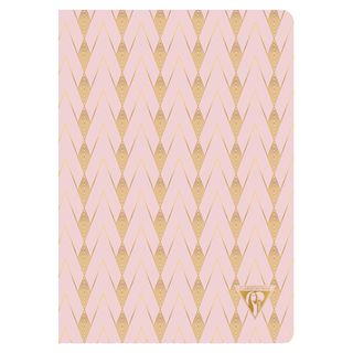 Clairefontaine - Neo Deco Collection - Sewn Spine Notebook - A5 - Ruled - Zenith Powder Pink