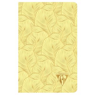 Clairefontaine - Neo Deco Collection - Sewn Spine Notebook - Pocket - Ruled - Tropical Sulfur Yellow