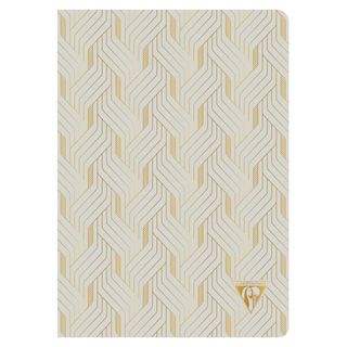 Clairefontaine - Neo Deco Collection - Sewn Spine Notebook - A5 - Ruled - Mirage Pearl Grey