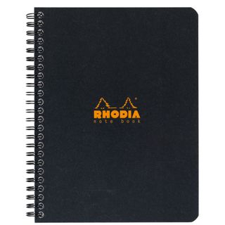 Rhodia - Wirebound Notebook - A5+ - Ruled - Black