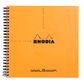 Rhodia - Reverse Book Wirebound 2-in-1 Notepad & Notebook - 21cm x 21cm - Dot Grid - Orange