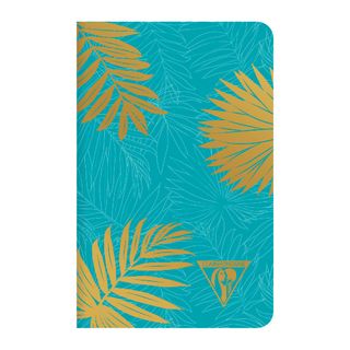 Clairefontaine - Neo Deco Collection - Sewn Spine Notebook - Pocket - Ruled - Hawaii Turqouise