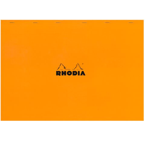 Rhodia - No. 38 Top Stapled Notepad - A3+ - 5 x 5 Grid - Orange