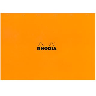 Rhodia - No. 38 Top Stapled Notepad - A3+ - 5 x 5 Grid - Orange