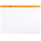 Rhodia - No. 38 Top Stapled Notepad - A3+ - 5 x 5 Grid - Orange