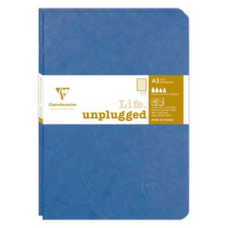 Clairefontaine - My Essentials - Pack of 2 Stapled Notebooks - A5 - Ruled - Blue