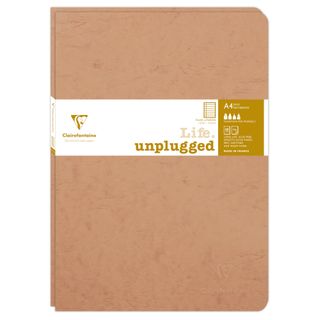 Clairefontaine - My Essentials - Pack of 2 Stapled Notebooks - A4 - Ruled with Margin - Tobacco