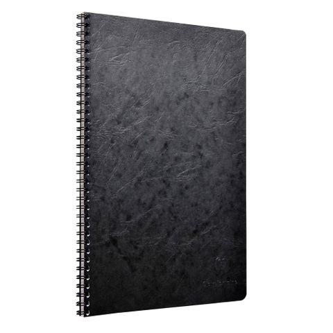 Clairefontaine - My Essentials - Wirebound Notebook - A4 - Ruled with Margin - Black