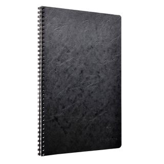 Clairefontaine - My Essentials Wirebound Notebook - A4 - Ruled with Margin - Black