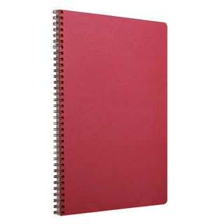 Clairefontaine - My Essentials Wirebound Notebook - A4 - Ruled with Margin - Red