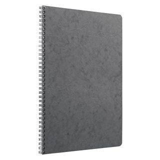 Clairefontaine - My Essentials Wirebound Notebook - A4 - Ruled with Margin - Grey