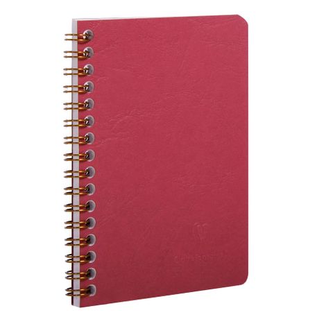 Clairefontaine - My Essentials - Wirebound Notebook - Pocket - Ruled - Red