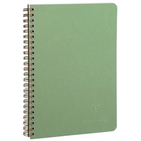 Clairefontaine - My Essentials - Wirebound Notebook - A5 - Ruled - Green