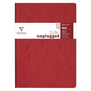 Clairefontaine - My Essentials Clothbound Notebook - A4 - Ruled - Red