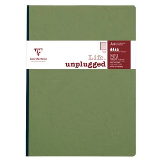 Clairefontaine - My Essentials Clothbound Notebook - A4 - Ruled - Green